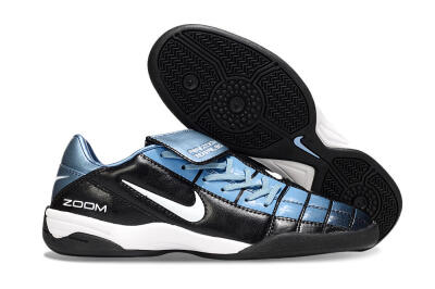 Men's Nike Air Zoom Total 90 III IC Indoor & Futsal Low-Tops Football Shoes - Black/Blue/White