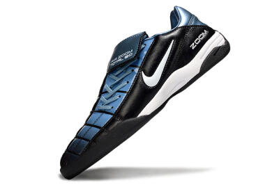 Men's Nike Air Zoom Total 90 III IC Indoor & Futsal Low-Tops Football Shoes - Black/Blue/White