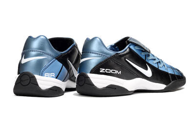 Men's Nike Air Zoom Total 90 III IC Indoor & Futsal Low-Tops Football Shoes - Black/Blue/White