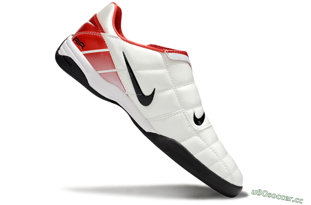 Men's Nike Air Zoom Total 90 III IC Indoor & Futsal Low-Tops Football Shoes - White/Red/Black 4
