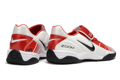 Men's Nike Air Zoom Total 90 III IC Indoor & Futsal Low-Tops Football Shoes - White/Red/Black