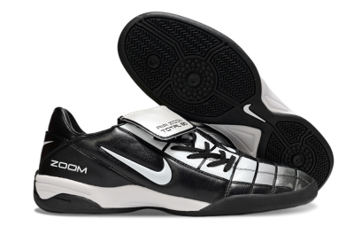 Men's Nike Air Zoom Total 90 III IC Indoor & Futsal Low-Tops Football Shoes - Black/White