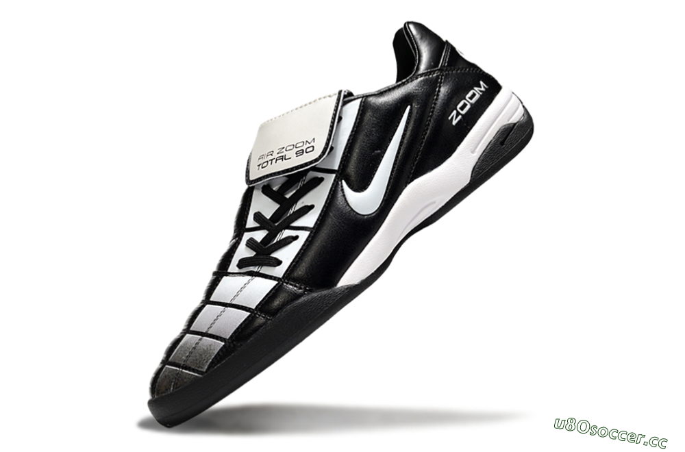 Men's Nike Air Zoom Total 90 III IC Indoor & Futsal Low-Tops Football Shoes - Black/White 5