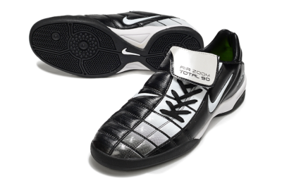 Men's Nike Air Zoom Total 90 III IC Indoor & Futsal Low-Tops Football Shoes - Black/White