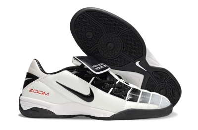 Men's Nike Air Zoom Total 90 III IC Indoor & Futsal Low-Tops Football Shoes - White/Black