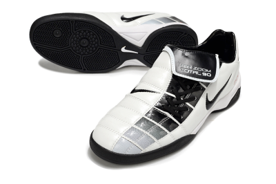 Men's Nike Air Zoom Total 90 III IC Indoor & Futsal Low-Tops Football Shoes - White/Black