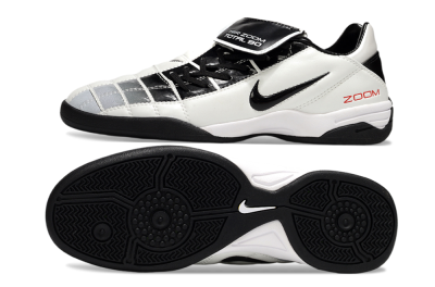 Men's Nike Air Zoom Total 90 III IC Indoor & Futsal Low-Tops Football Shoes - White/Black