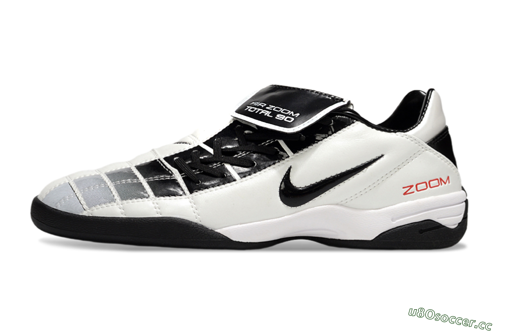 Men's Nike Air Zoom Total 90 III IC Indoor & Futsal Low-Tops Football Shoes - White/Black 0