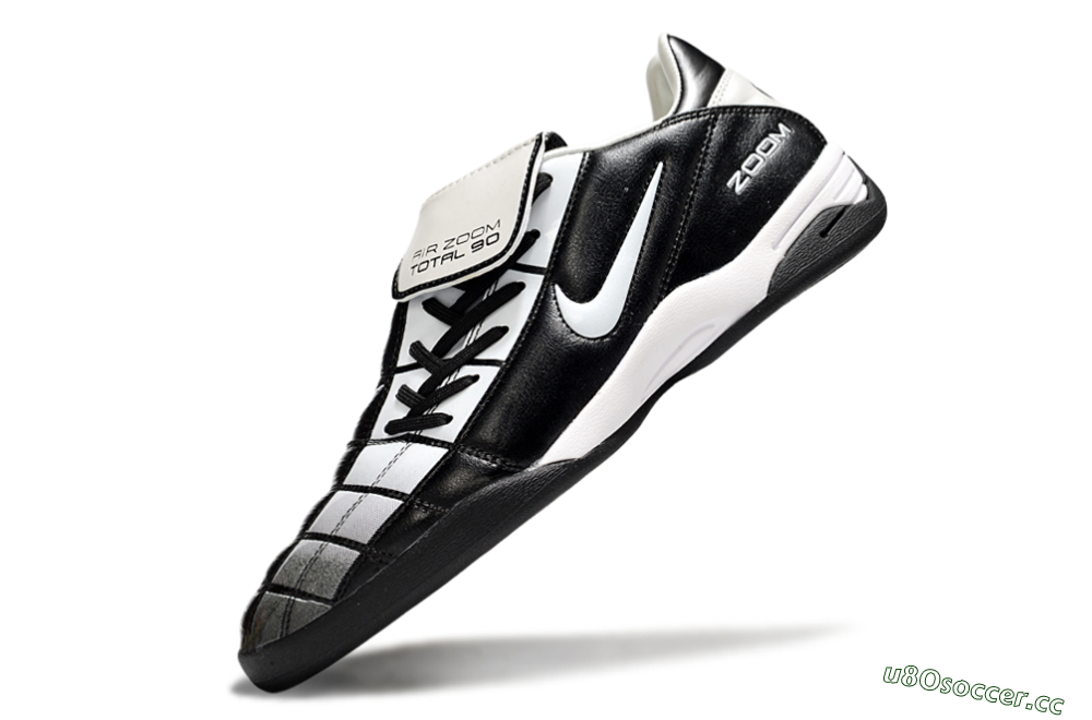 Men's Nike Air Zoom Total 90 III IC Indoor & Futsal Low-Tops Football Shoes - Black/White 5