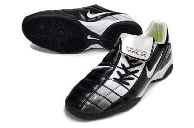 Men's Nike Air Zoom Total 90 III IC Indoor & Futsal Low-Tops Football Shoes - Black/White