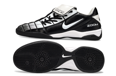Men's Nike Air Zoom Total 90 III IC Indoor & Futsal Low-Tops Football Shoes - Black/White