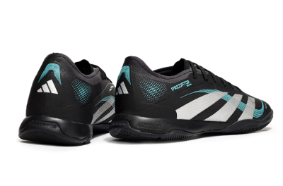 Men's Adidas Predator 25 Elite IC Indoor & Futsal Low-Tops Football Shoes - Black/White/Jade