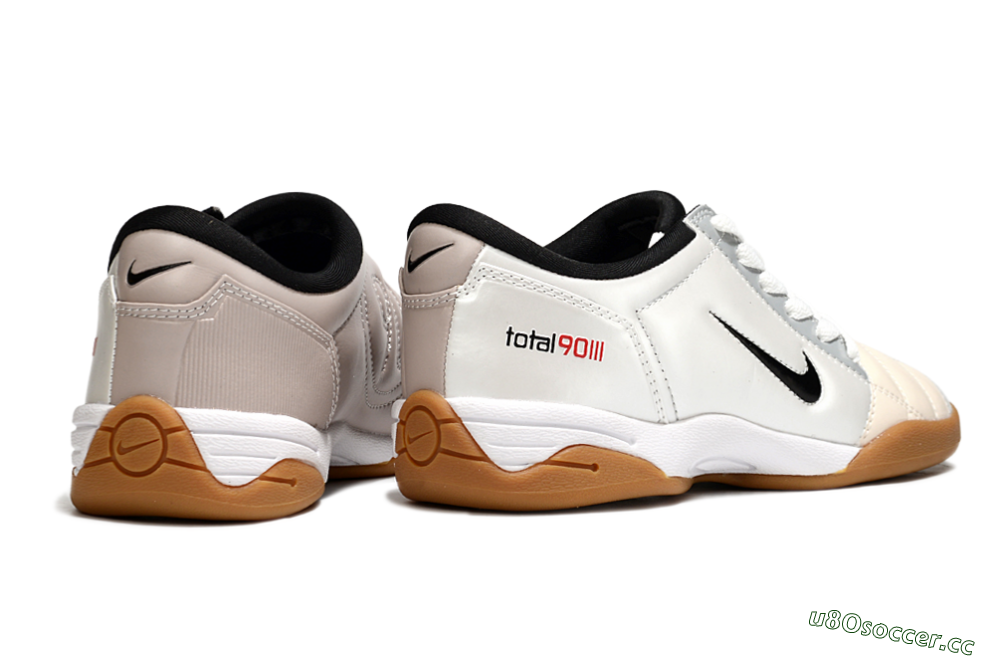 Men's Nike Total 90 III IC Indoor & Futsal Low-Tops Football Shoes - White/Black/Pink 6