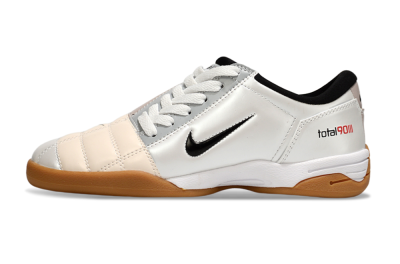 Men's Nike Total 90 III IC Indoor & Futsal Low-Tops Football Shoes - White/Black/Pink
