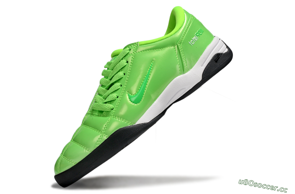 Men's Nike Total 90 III IC Indoor & Futsal Low-Tops Football Shoes - Green/White 5