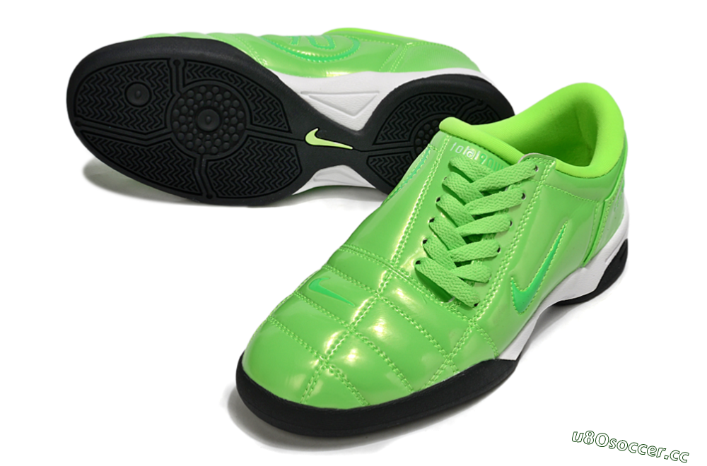 Men's Nike Total 90 III IC Indoor & Futsal Low-Tops Football Shoes - Green/White 3