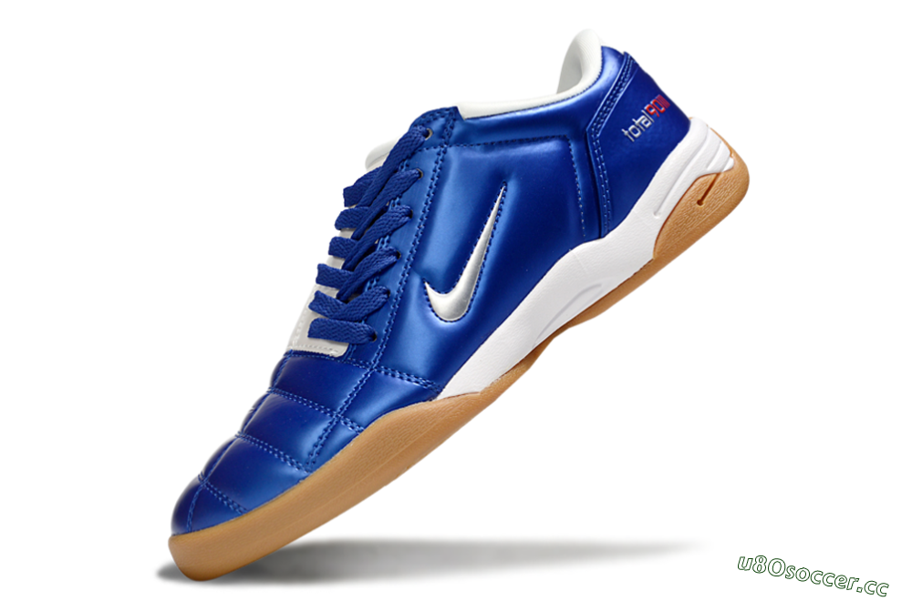 Men's Nike Total 90 III IC Indoor & Futsal Low-Tops Football Shoes - Blue/White 5