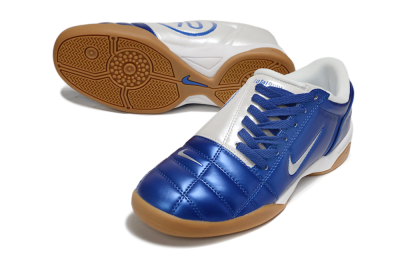 Men's Nike Total 90 III IC Indoor & Futsal Low-Tops Football Shoes - Blue/White