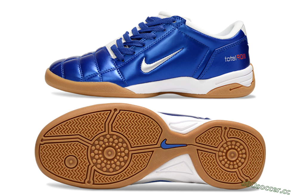 Men's Nike Total 90 III IC Indoor & Futsal Low-Tops Football Shoes - Blue/White 1