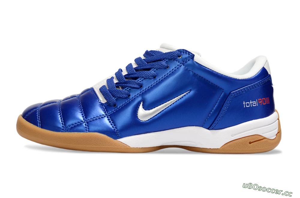 Men's Nike Total 90 III IC Indoor & Futsal Low-Tops Football Shoes - Blue/White 0