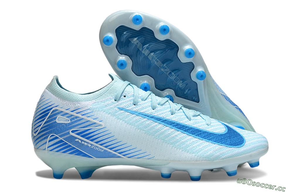 Men's Nike Air Zoom Mercurial Vapor 16 Elite AG Artificial Grass Low-Tops Football Boots - Jade/White 2