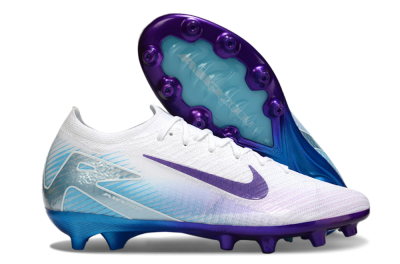 Men's Nike Air Zoom Mercurial Vapor 16 Elite AG Artificial Grass Low-Tops Football Boots - White/Purple/Jade