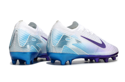 Men's Nike Air Zoom Mercurial Vapor 16 Elite AG Artificial Grass Low-Tops Football Boots - White/Purple/Jade