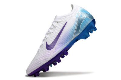 Men's Nike Air Zoom Mercurial Vapor 16 Elite AG Artificial Grass Low-Tops Football Boots - White/Purple/Jade
