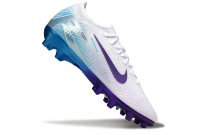 Men's Nike Air Zoom Mercurial Vapor 16 Elite AG Artificial Grass Low-Tops Football Boots - White/Purple/Jade