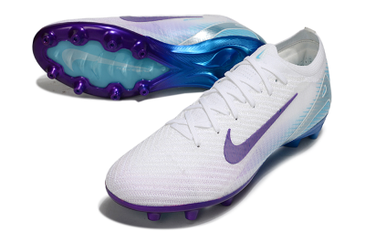 Men's Nike Air Zoom Mercurial Vapor 16 Elite AG Artificial Grass Low-Tops Football Boots - White/Purple/Jade