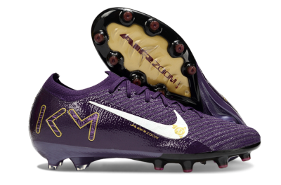 Men's Nike Air Zoom Mercurial Vapor 16 Elite AG Artificial Grass Low-Tops Football Boots - Purple/White/Gold