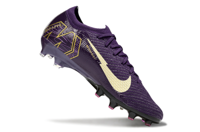 Men's Nike Air Zoom Mercurial Vapor 16 Elite AG Artificial Grass Low-Tops Football Boots - Purple/White/Gold