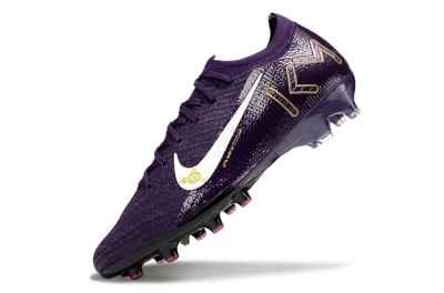 Men's Nike Air Zoom Mercurial Vapor 16 Elite AG Artificial Grass Low-Tops Football Boots - Purple/White/Gold