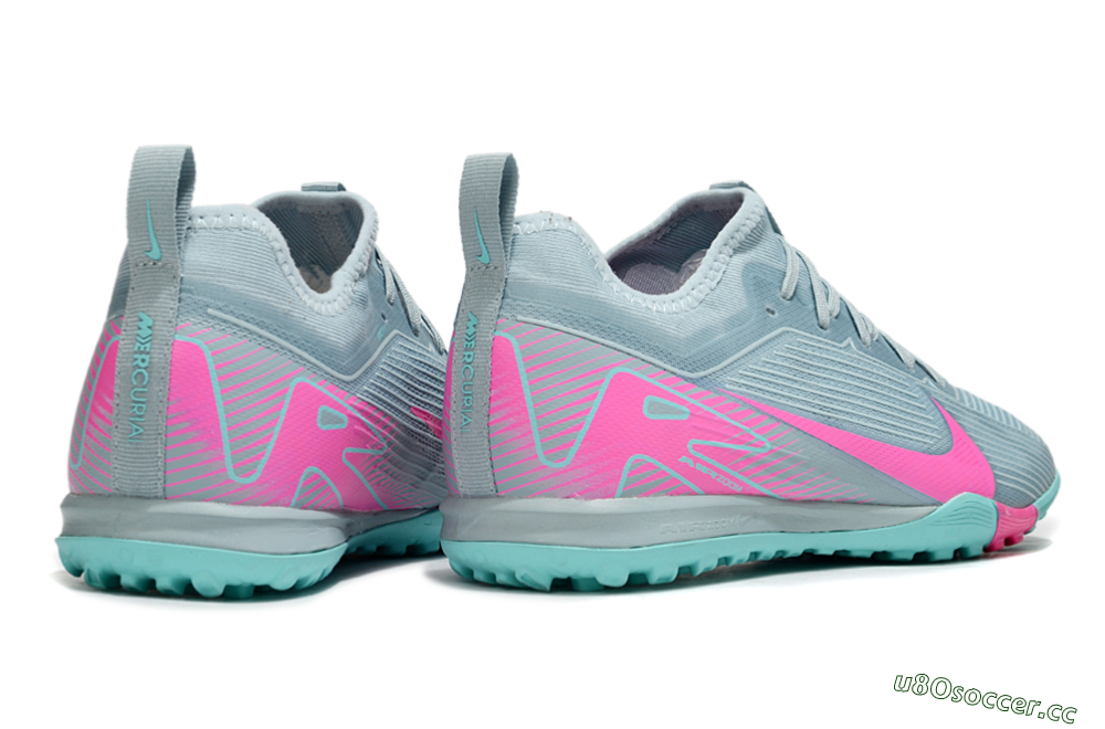 Men's Nike Air Zoom Mercurial Vapor 16 Elite TF Artificial Turf Low-Tops Football Shoes - Jade/Pink 6
