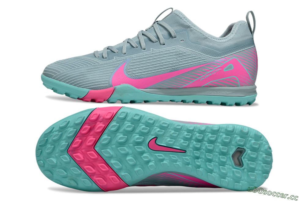 Men's Nike Air Zoom Mercurial Vapor 16 Elite TF Artificial Turf Low-Tops Football Shoes - Jade/Pink 1