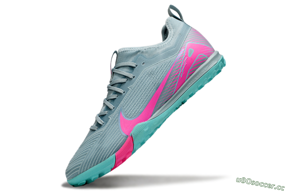 Men's Nike Air Zoom Mercurial Vapor 16 Elite TF Artificial Turf Low-Tops Football Shoes - Jade/Pink 5