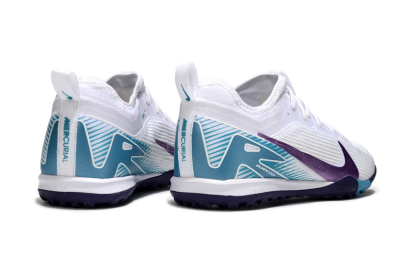 Men's Nike Air Zoom Mercurial Vapor 16 Elite TF Artificial Turf Low-Tops Football Shoes - White/Purple/Jade