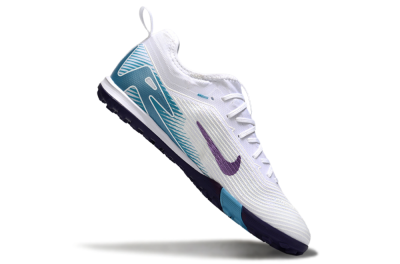 Men's Nike Air Zoom Mercurial Vapor 16 Elite TF Artificial Turf Low-Tops Football Shoes - White/Purple/Jade
