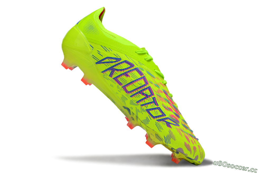 Men's Adidas Predator 25 Elite FG Firm Ground Low-Tops Football Boots - Yellow/Blue/Red 4