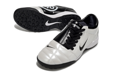 Unisex Nike Total 90 III TF Artificial Turf Low-Tops Football Shoes - White/Black