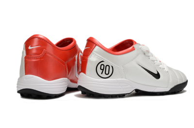 Unisex Nike Total 90 III TF Artificial Turf Low-Tops Football Shoes - White/Black/Red
