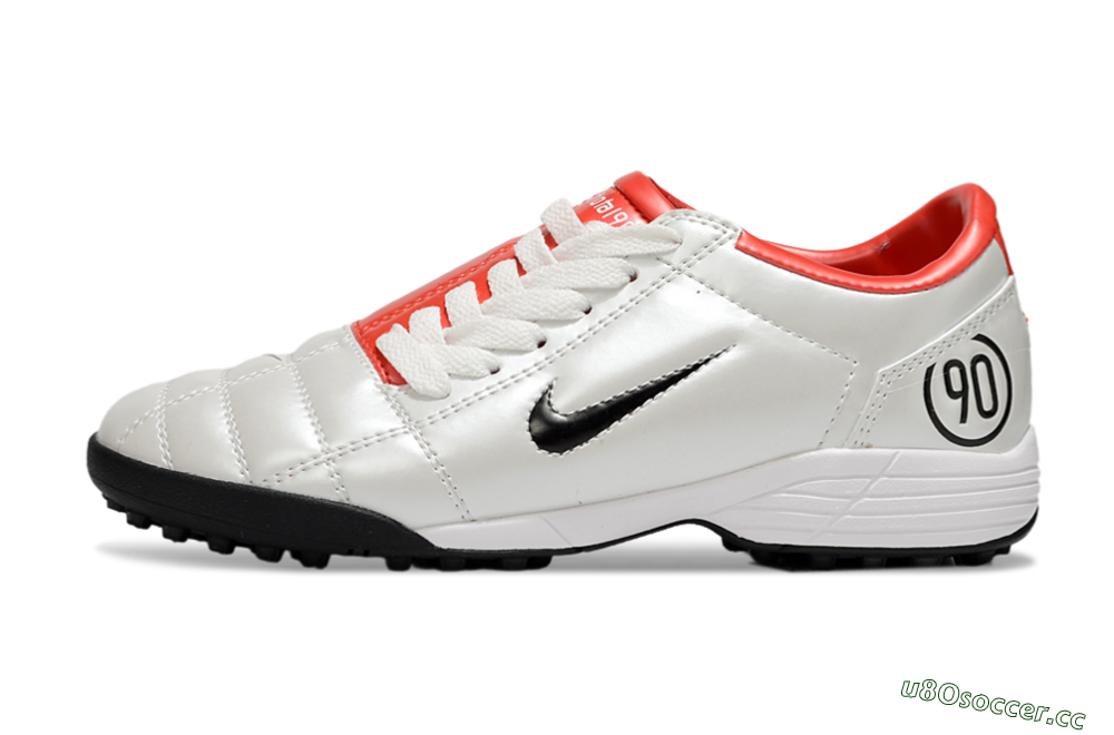 Unisex Nike Total 90 III TF Artificial Turf Low-Tops Football Shoes - White/Black/Red 0