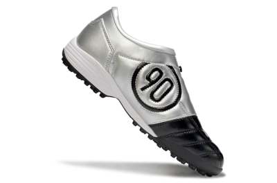 Unisex Nike Total 90 III TF Artificial Turf Low-Tops Football Shoes - Black/Silver/White