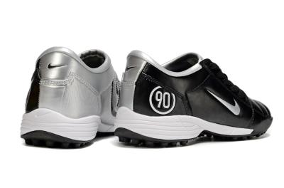 Unisex Nike Total 90 III TF Artificial Turf Low-Tops Football Shoes - Black/Silver/White