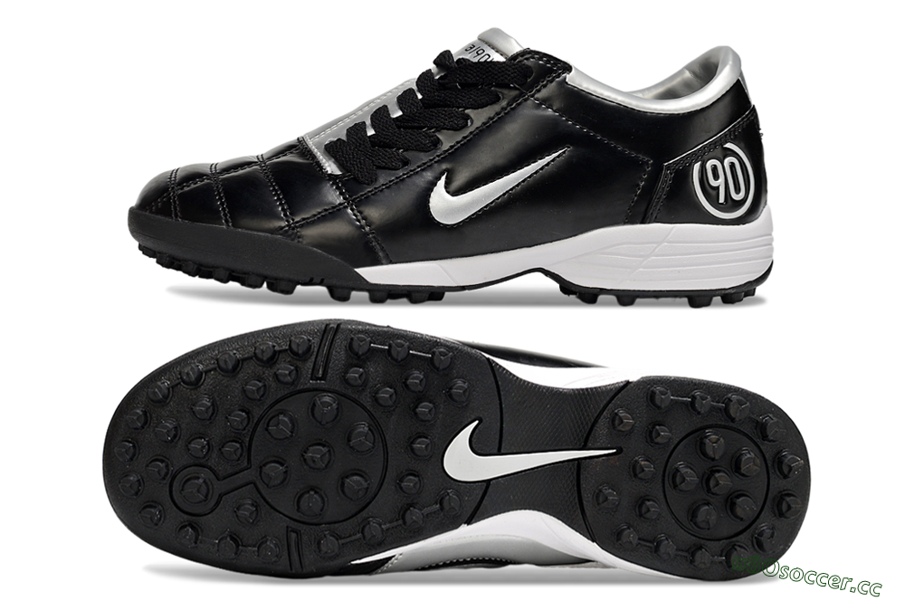 Unisex Nike Total 90 III TF Artificial Turf Low-Tops Football Shoes - Black/Silver/White 1