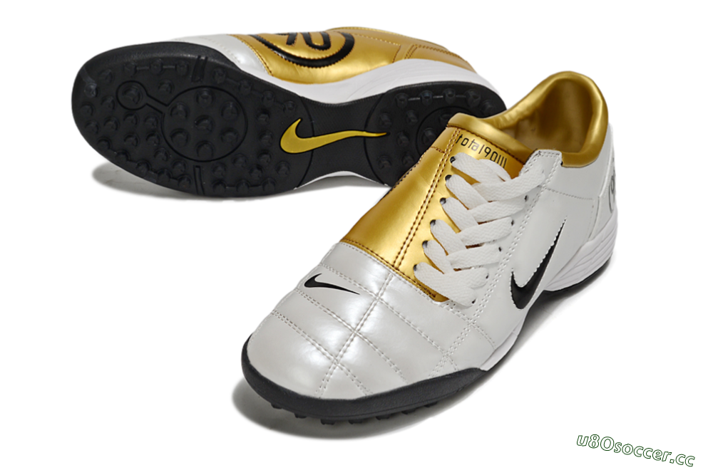 Unisex Nike Total 90 III TF Artificial Turf Low-Tops Football Shoes - White/Black/Yellow 3