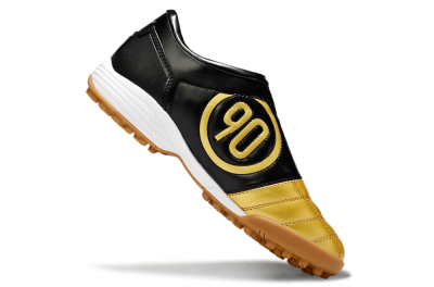 Unisex Nike Total 90 III TF Artificial Turf Low-Tops Football Shoes - Gold/Black/White