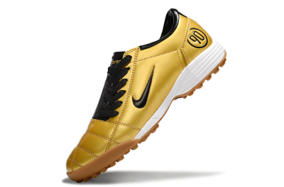 Unisex Nike Total 90 III TF Artificial Turf Low-Tops Football Shoes - Gold/Black/White