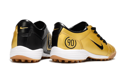 Unisex Nike Total 90 III TF Artificial Turf Low-Tops Football Shoes - Gold/Black/White