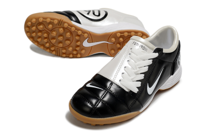 Unisex Nike Total 90 III TF Artificial Turf Low-Tops Football Shoes - Black/White